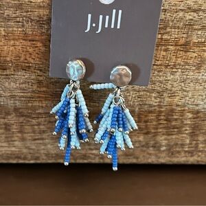 J. Jill Blue Beaded Earrings